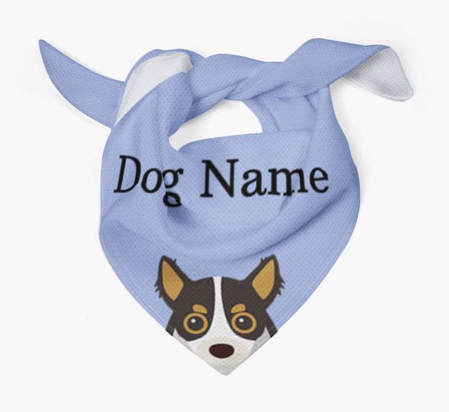 Personalised Dog Bandana with Peeking Yappicons for {dogsName}